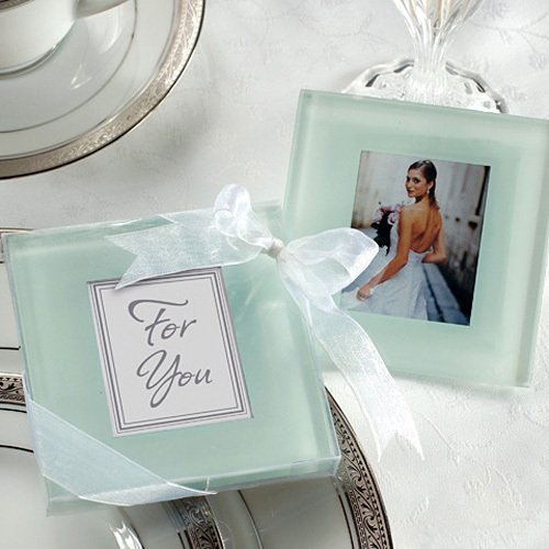 Glass Photo Coaster Wedding Favours